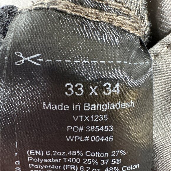 Vertx Pants Mens 33x34 Brown Cutback Technical VT1235 Workwear Utility - Picture 10 of 11